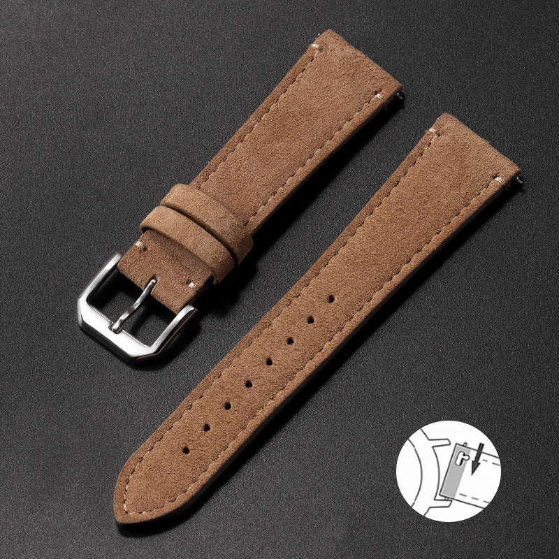 Bande de montres en cuir Suede