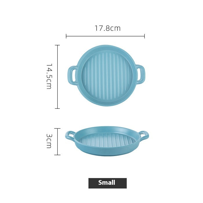 Barbecue créative Melamine Binaural Western Cuisine Assiette