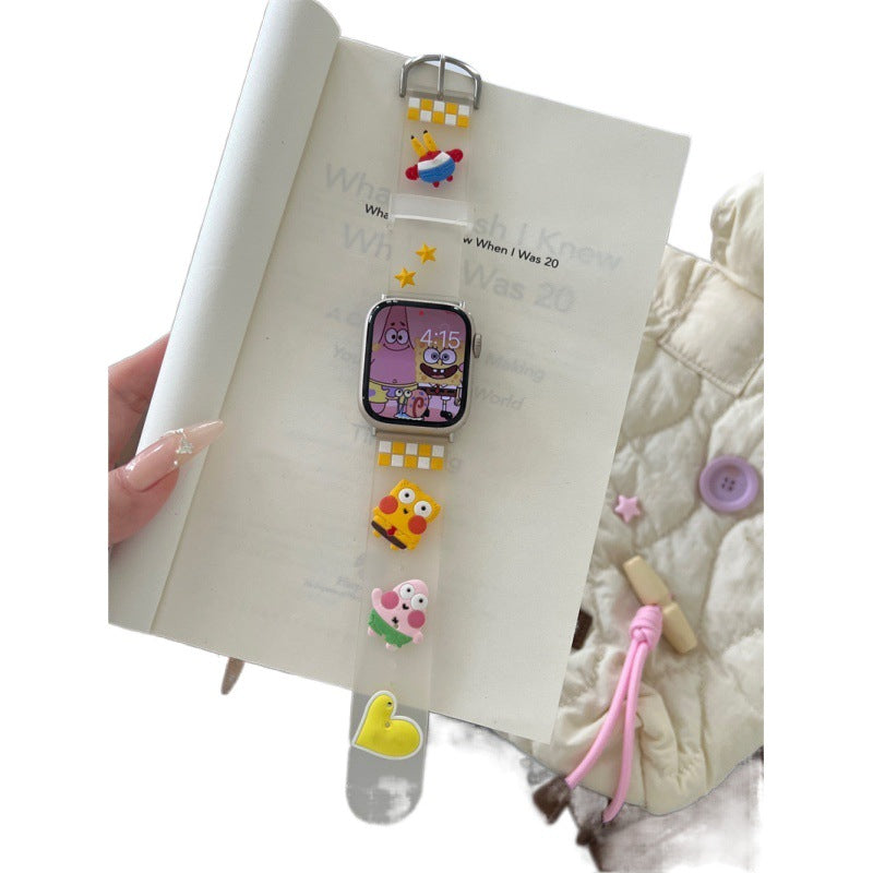 Cute Cartoon Silicone Breathable Bracelet de montre