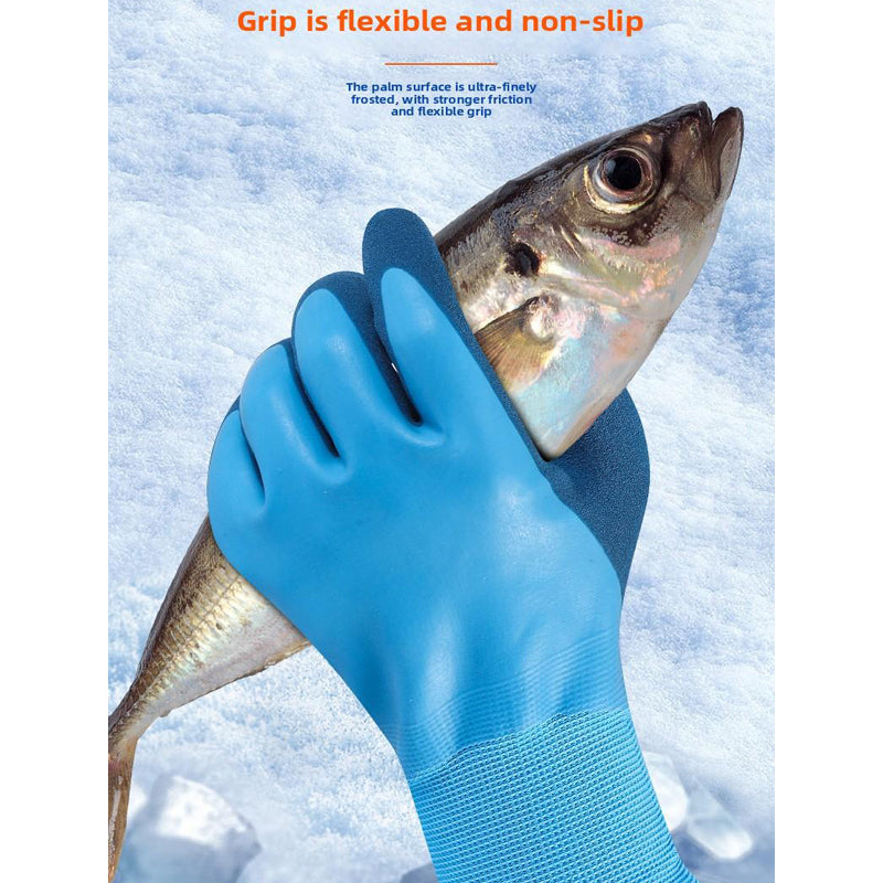 2pcs Gants chauds d'hiver Skiing Cold Storage Waterproof Fishing En peluche résistant à l'hiver