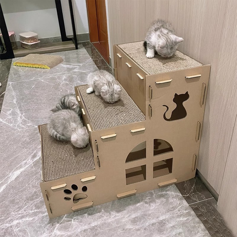 Cat Scratcher et lit combiné Cat Claw Board Villa