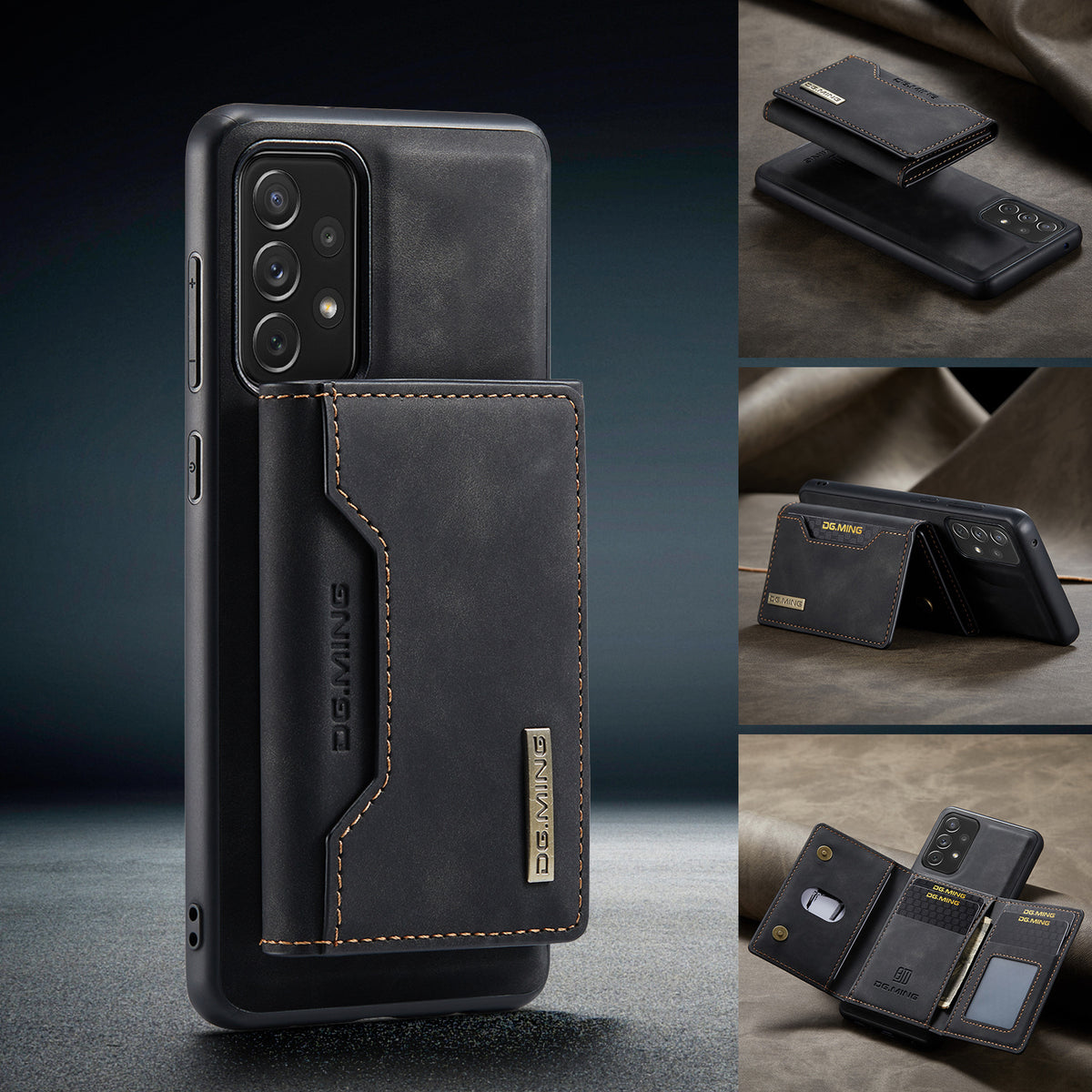 Boîtier de protection en cuir pour téléphone portable anti-retour