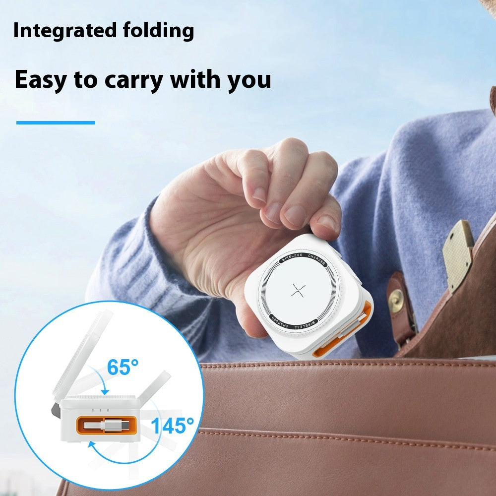 Magasafe Magnetic Phone Holder Chargeur sans fil de bureau trois en un