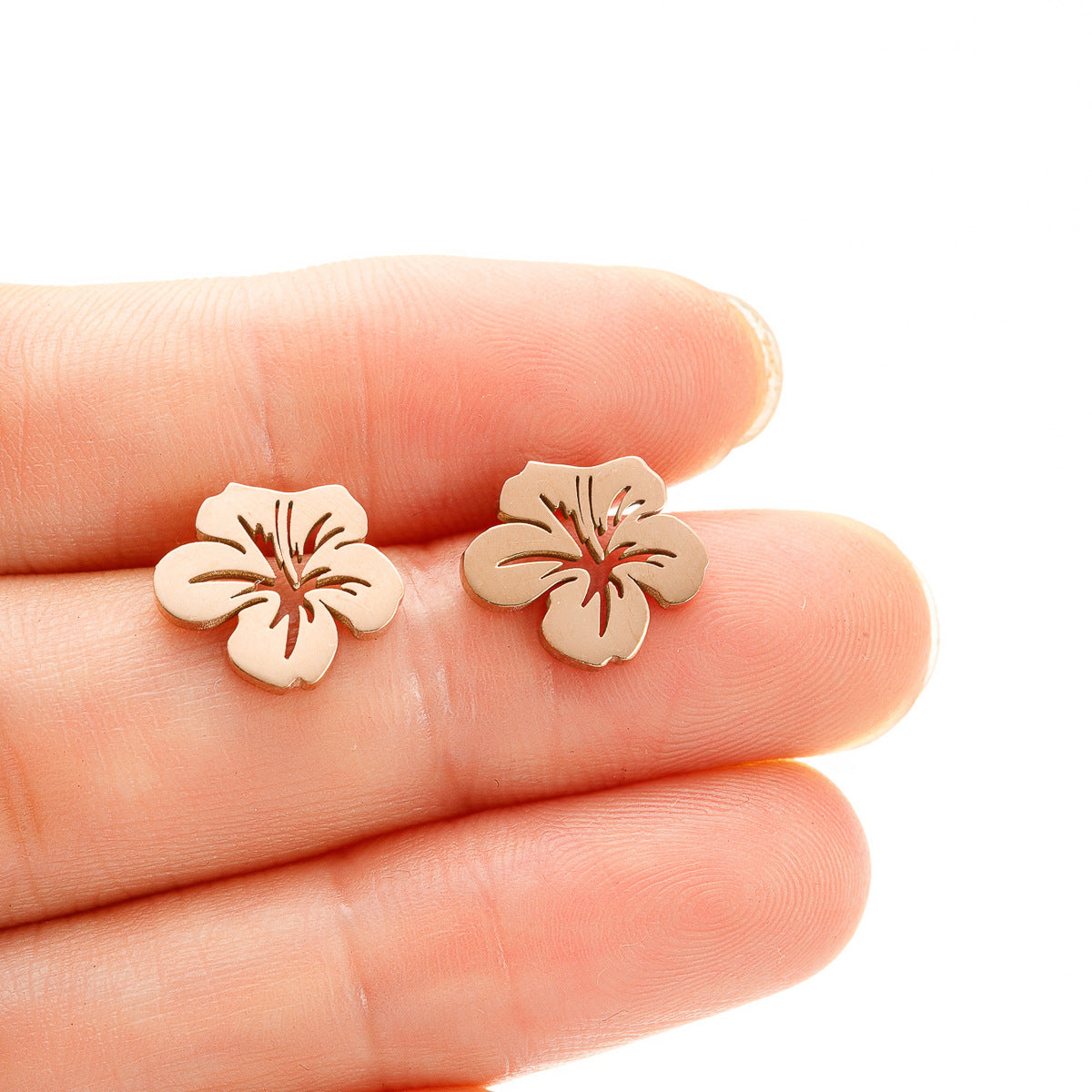 Boucles d'oreilles mode et élégantes en acier inoxydable