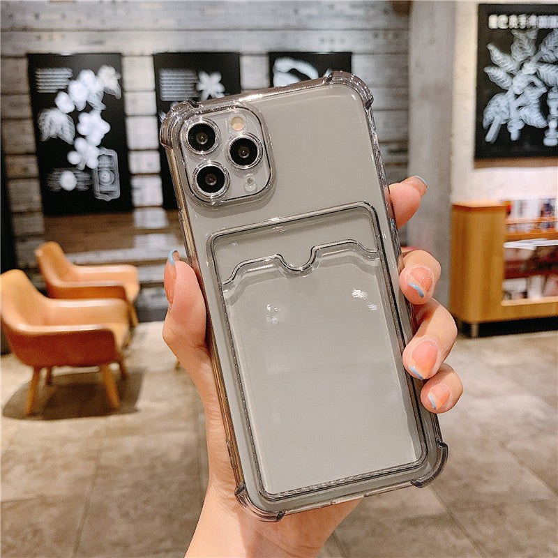 Coque de téléphone simple et transparente en silicone souple résistant à la chute