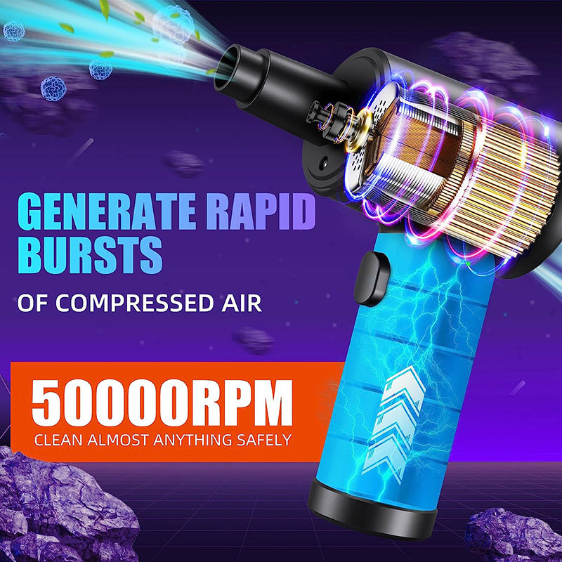 Aspirateur d'air sans fil rechargeable 3-en-1 gonflable avec lumière LED