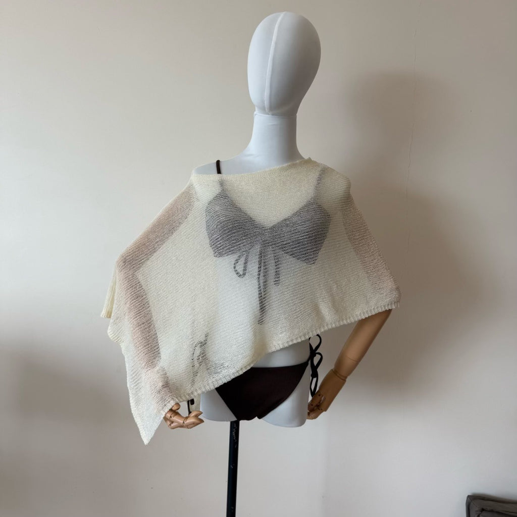 Châle de cloque irrégulier Protection solaire Top Tunique de style lâche