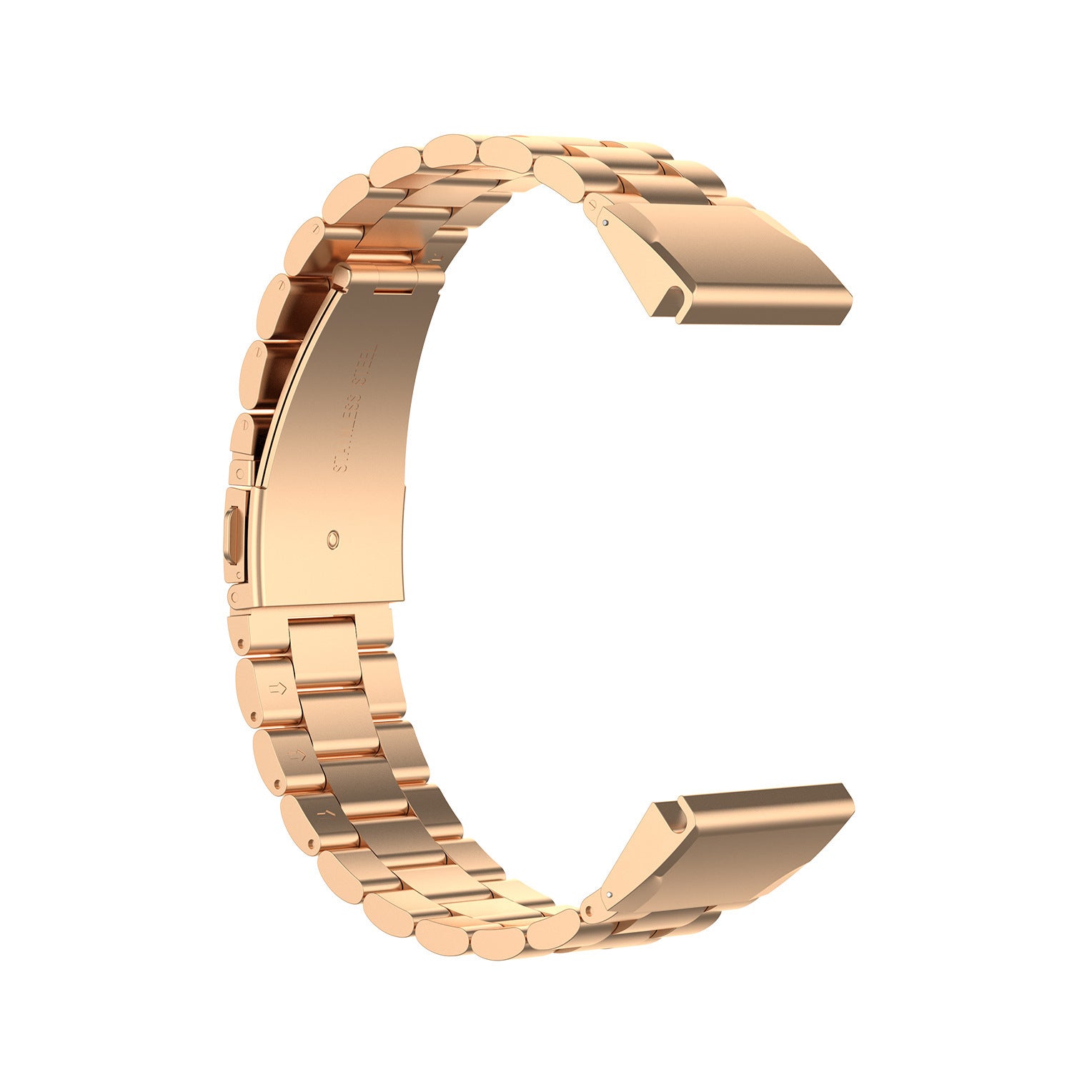 Bracelet de montre en métal à trois maillons à libération rapide
