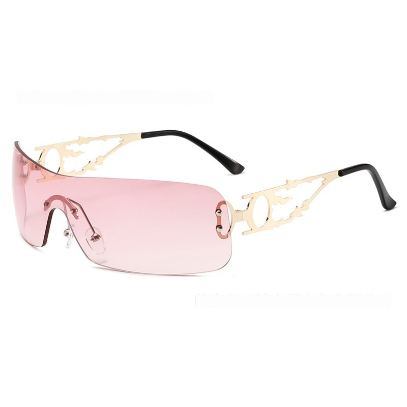 Lunettes de soleil ouvertes et polyvalentes européennes et américaines sans cadre