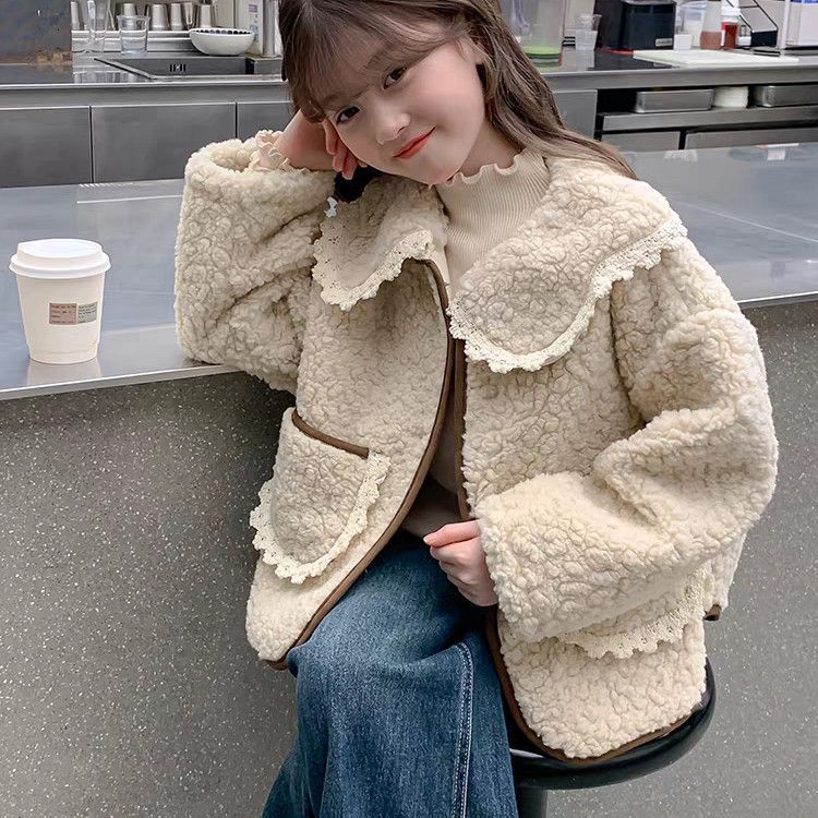 Élégant Lambswool Top pour les enfants filles Tisser des enfants plus âgés