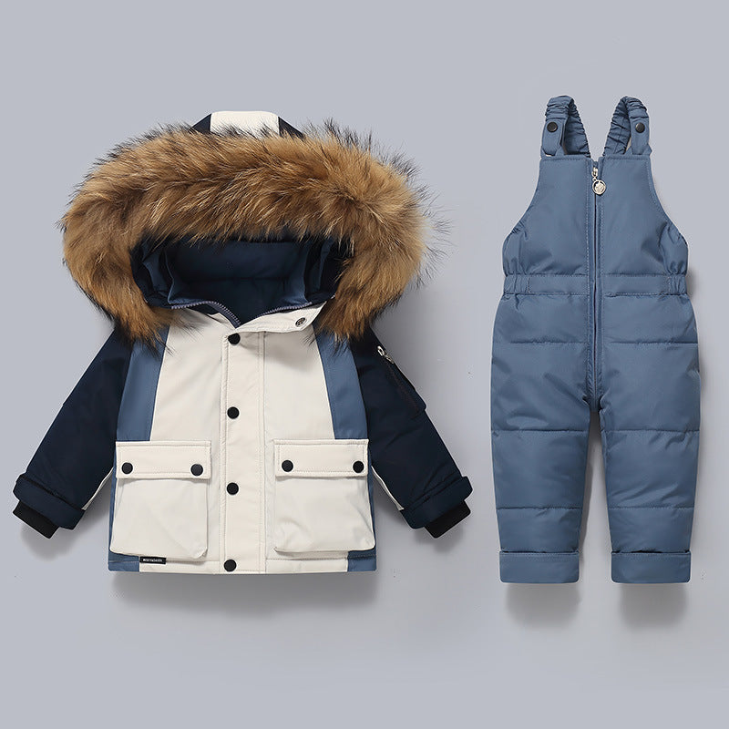 Veste et survêtements de bille épaissies pour enfants
