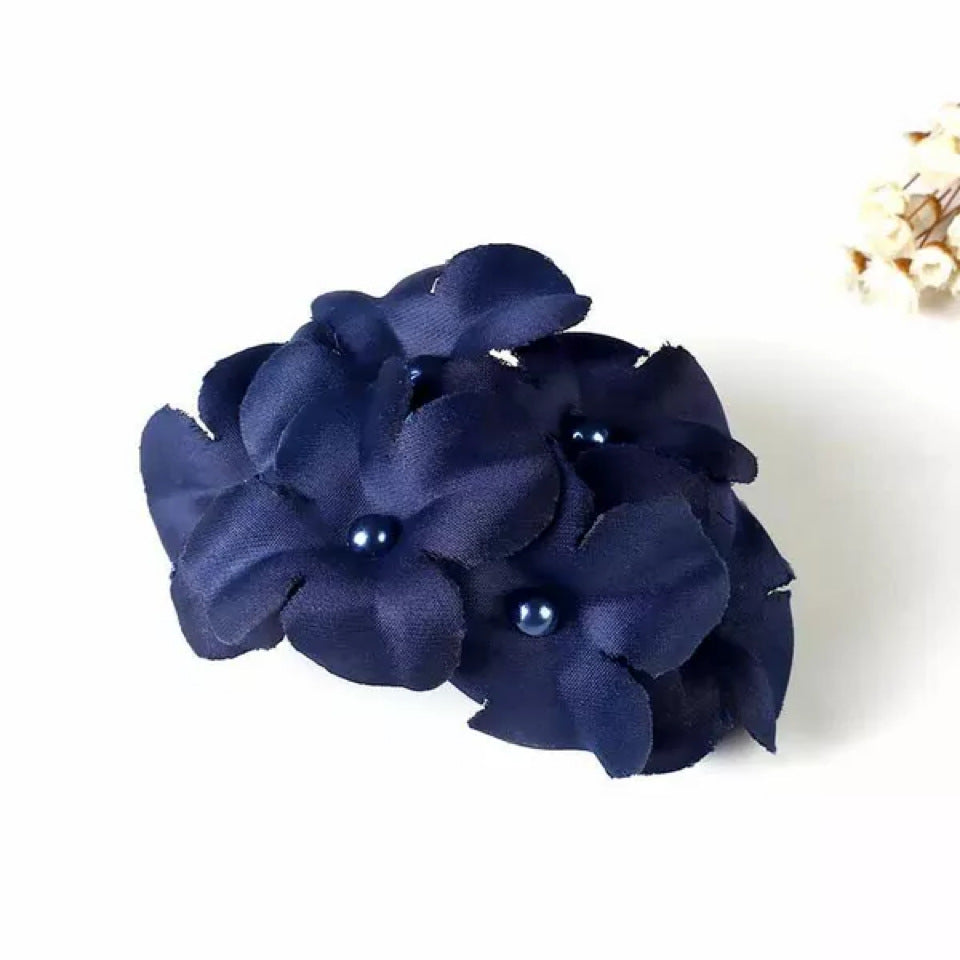 Ladies tissu fait main Six fleurs accessoires de cheveux