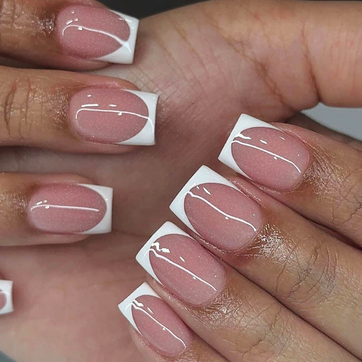 White French Classic Tous-match Gentle Détachable Fake Nails