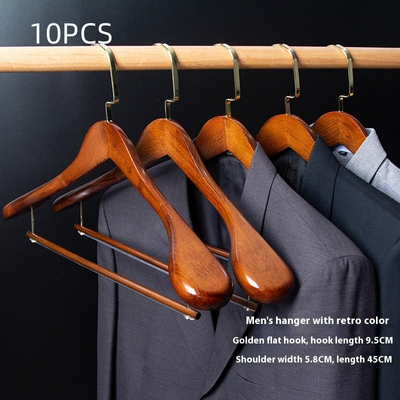 Habillement sans couture Maison Magasin Hanger Vêtements Hanger en bois massif