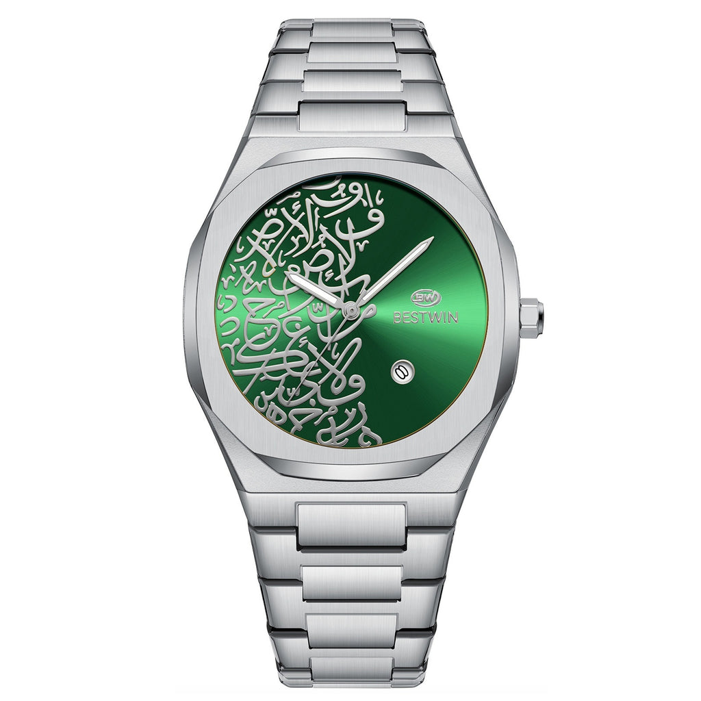 Montre homme Quartz avec un motif en marbre