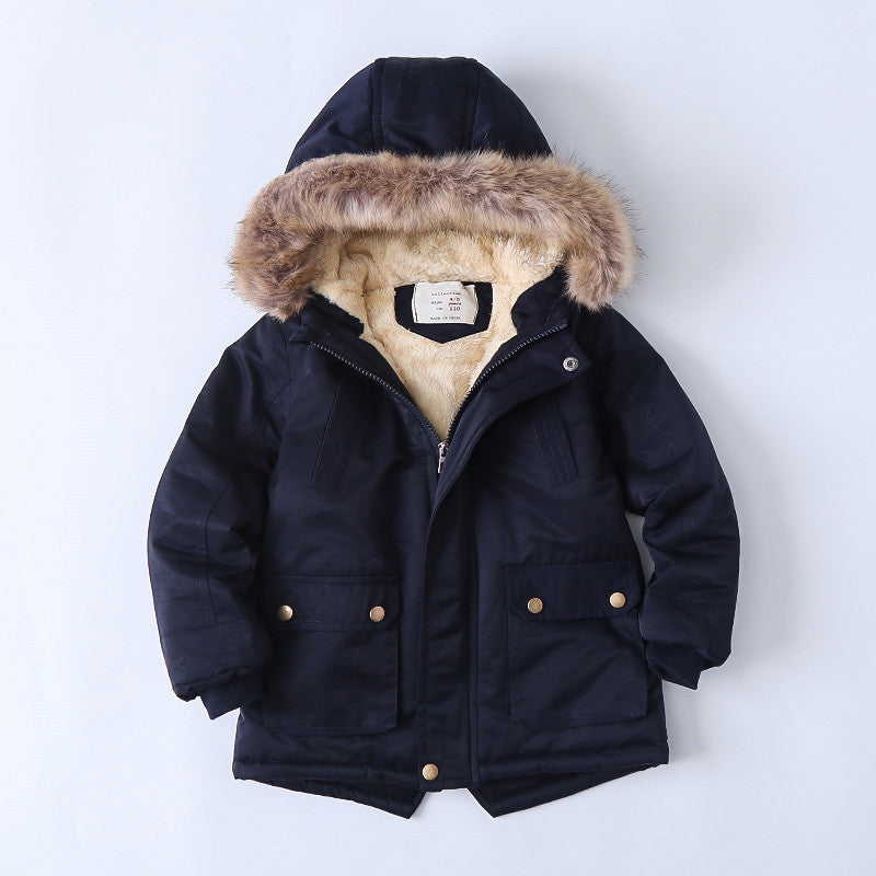 Veste rembourrée en coton, doublée de polaire