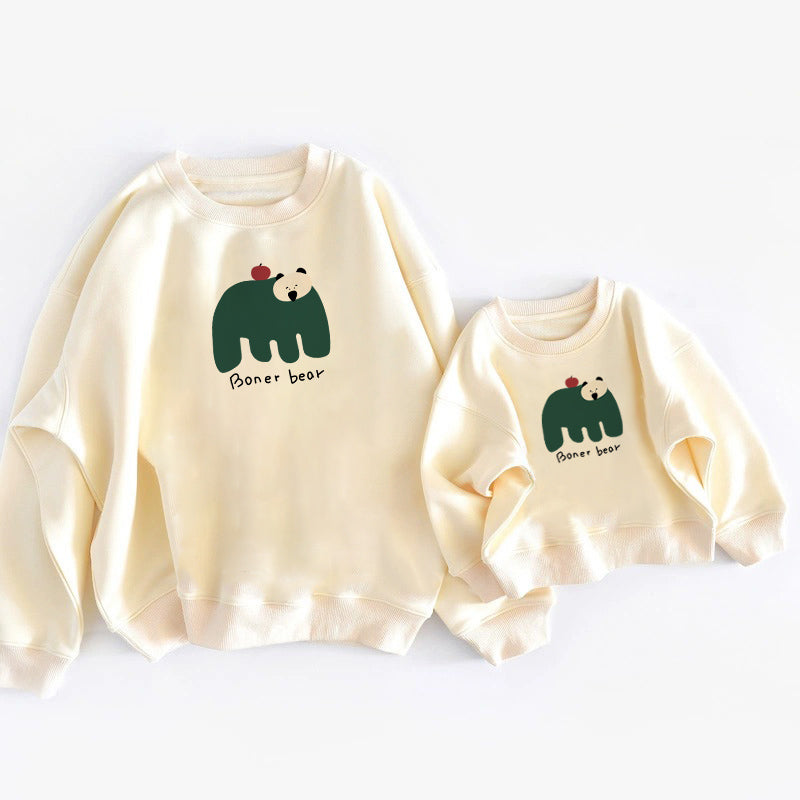 Sweatshirts d'automne adaptés aux familles Baby Onesies pour trois
