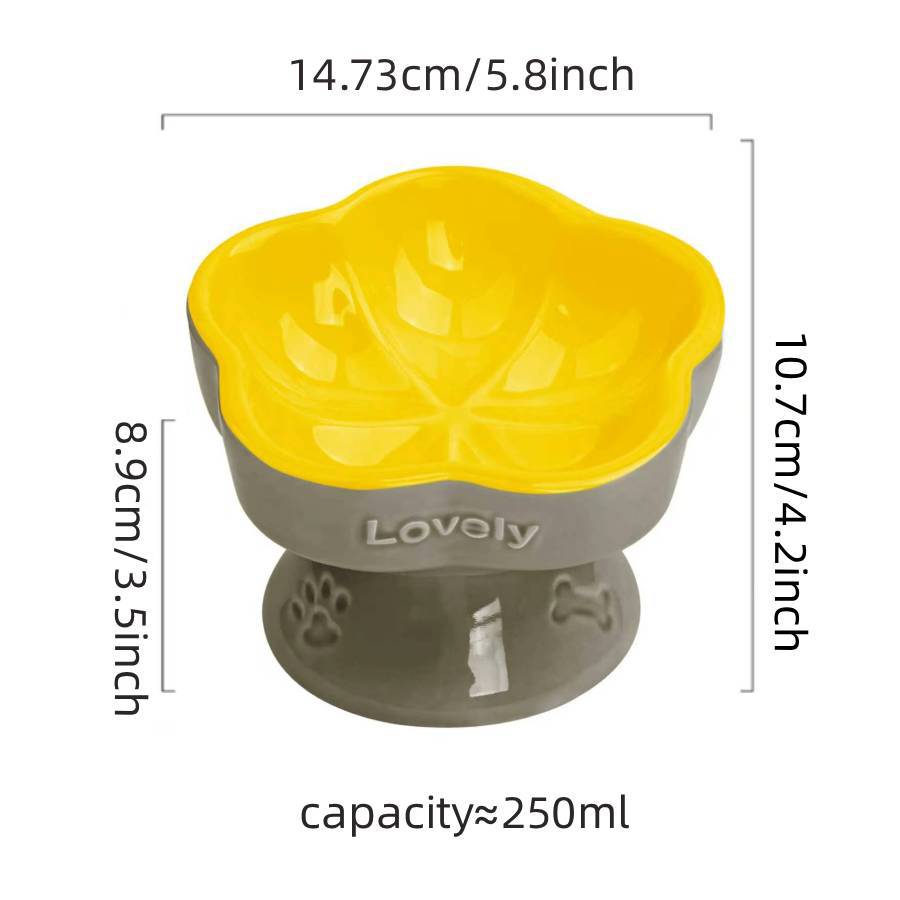 Céramique Élevé Pet Bowl pour chiens moyens à grands