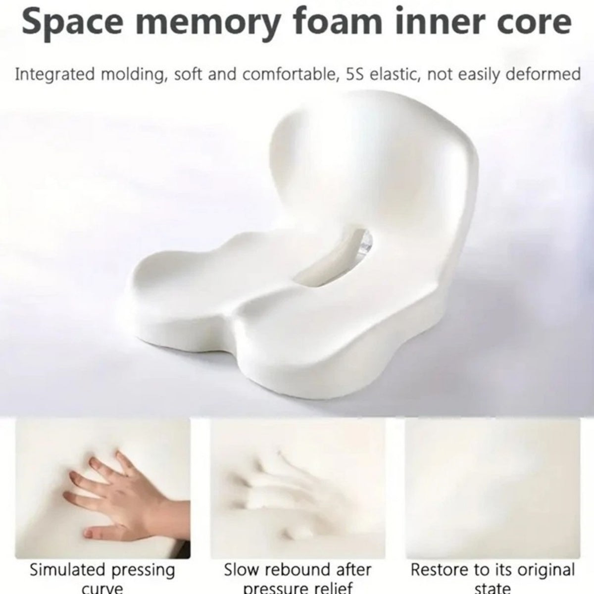 Memory Foam Seat Back Pain Support Booster Coussin Chaise Car Oreiller Lombaire