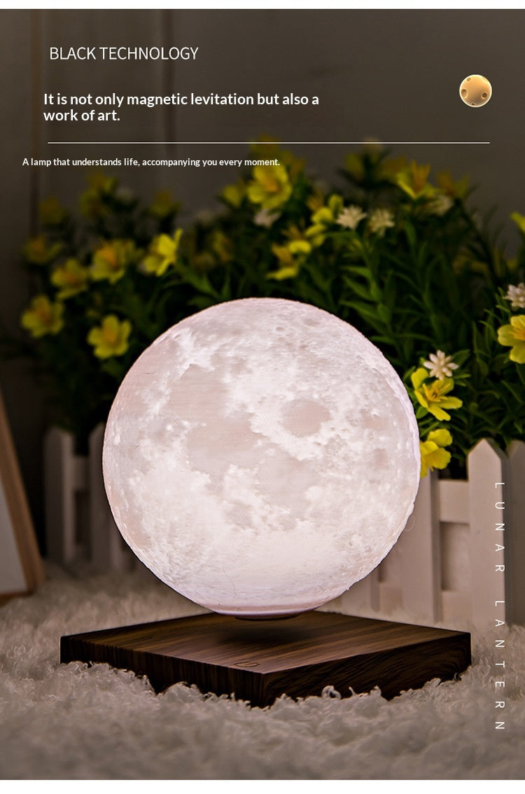 Lévitation magnétique lampe de table ambiante Lune Accueil Ornements décoratifs