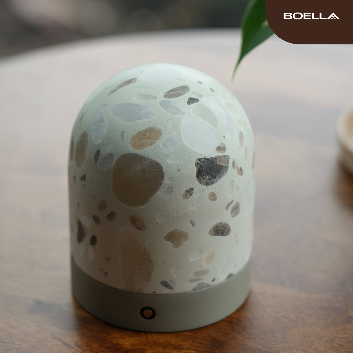 Terrazzo Marble Lamp with Flaked Light