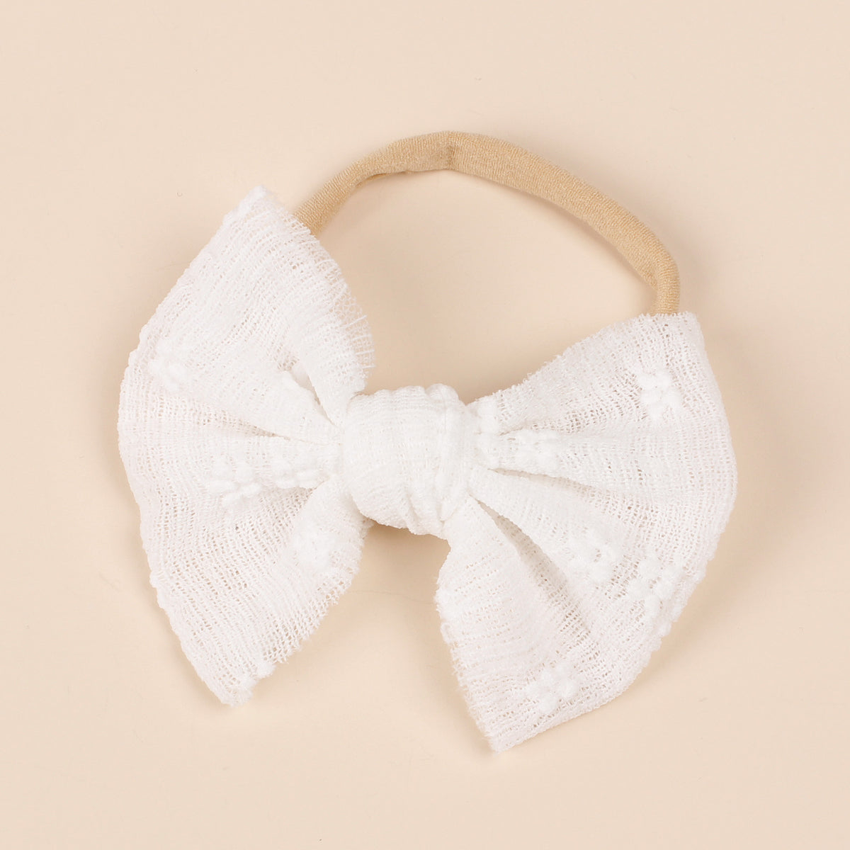 Bande de cheveux pour enfants Mesh Bow Hairband Nylon Narrow Headband Bow Hair Accessoires