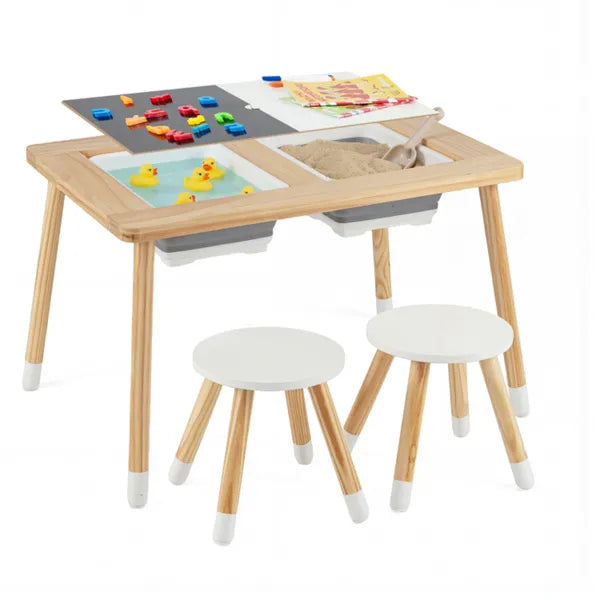 Table d'activités et chaises pour enfants tout-en-un