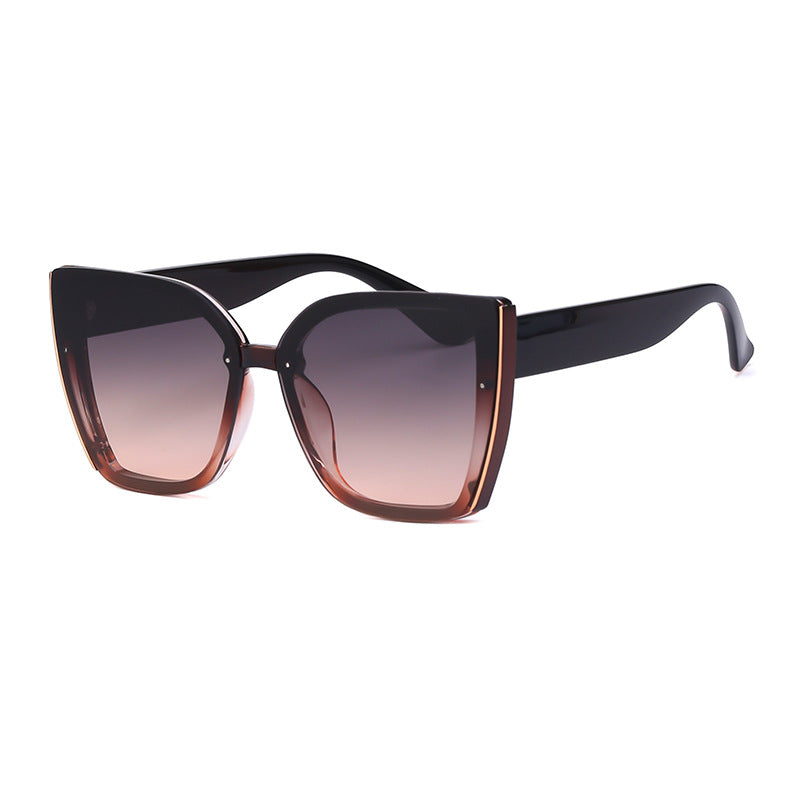 Internet Celebrity Cat-Eye Grande Cadre Lunettes de soleil pour femmes