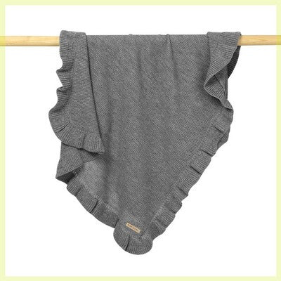 Couvertures de bébé tricotées Newborn Swaddle Wrap Ruffle