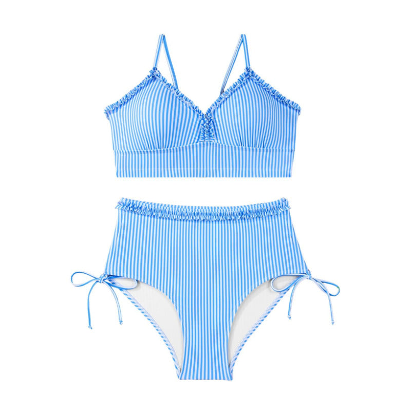 Femmes Patchwork Top et Shorts Bikini Set