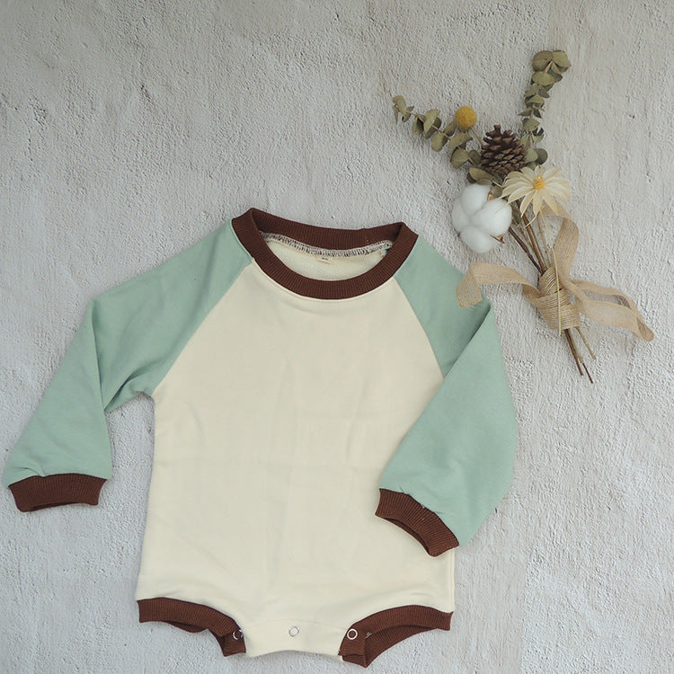 Couleur contrastée Raglan Petit sweater Triangle Escalade