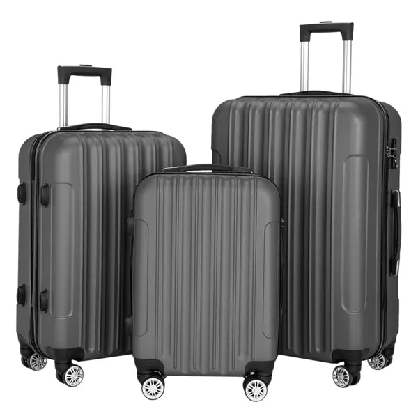 3-in-1 Multifunctional Large Capacity Luggage Suitcases Dark Gray