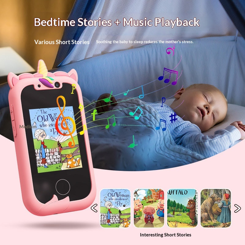 Téléphone à écran tactile double caméra pour les enfants pour l'éducation précoce