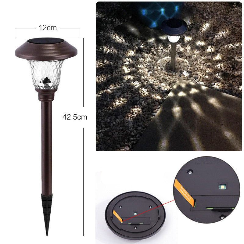 Lumière solaire extérieure de pelouse
