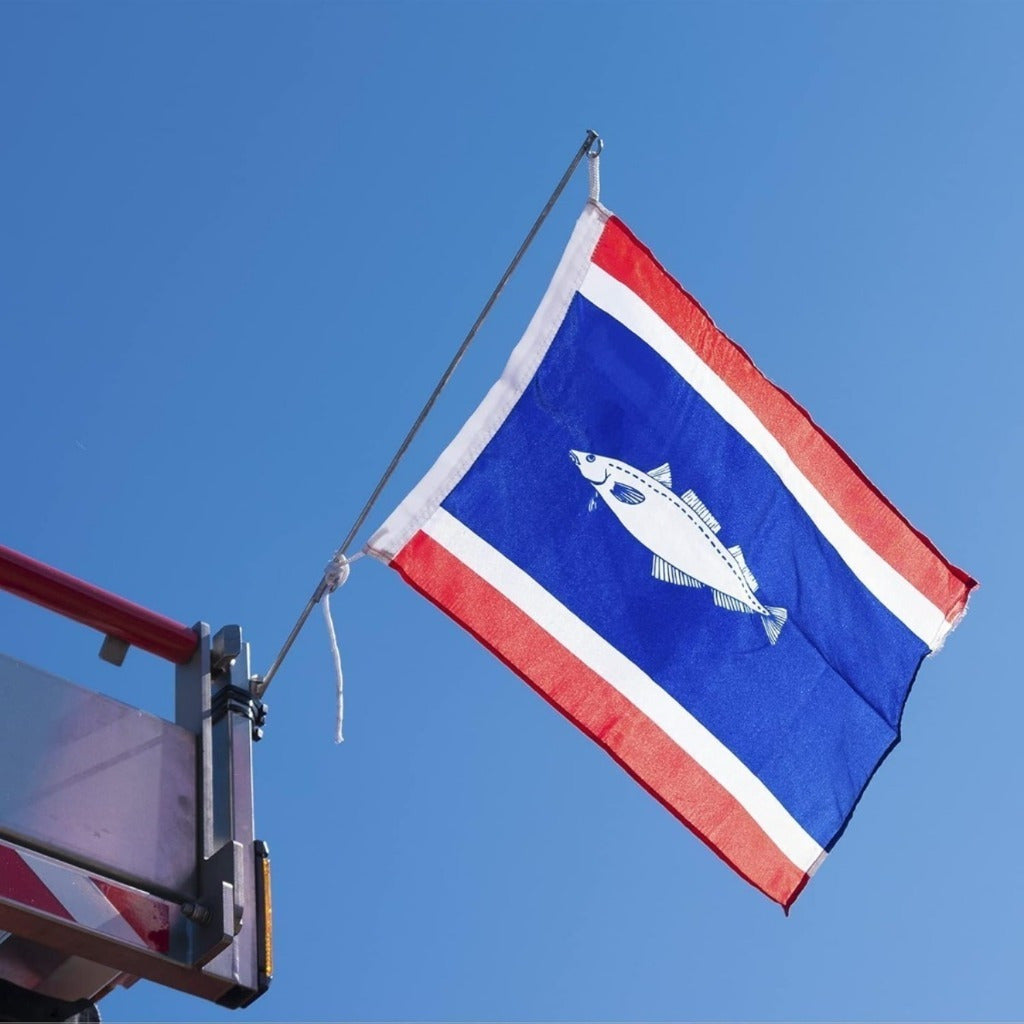 Ensemble de corde drapeau avec corde en nylon de 15m et 4 clips