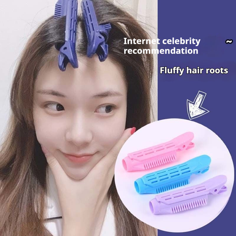 Racines de cheveux moelleuses avec des bangs de wavy