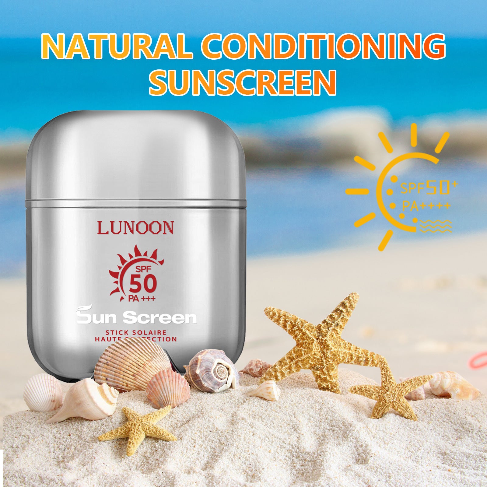 Réparation de soins du corps entier Crème antisoleil solide Spf50 Lotion anti-légère