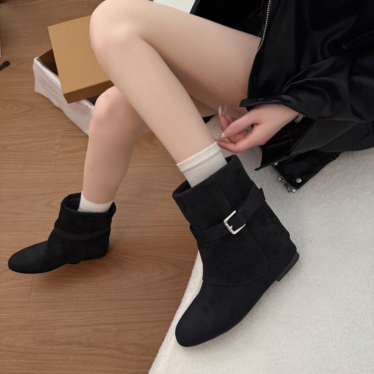 Bottes rétro Suede Western Cowboy