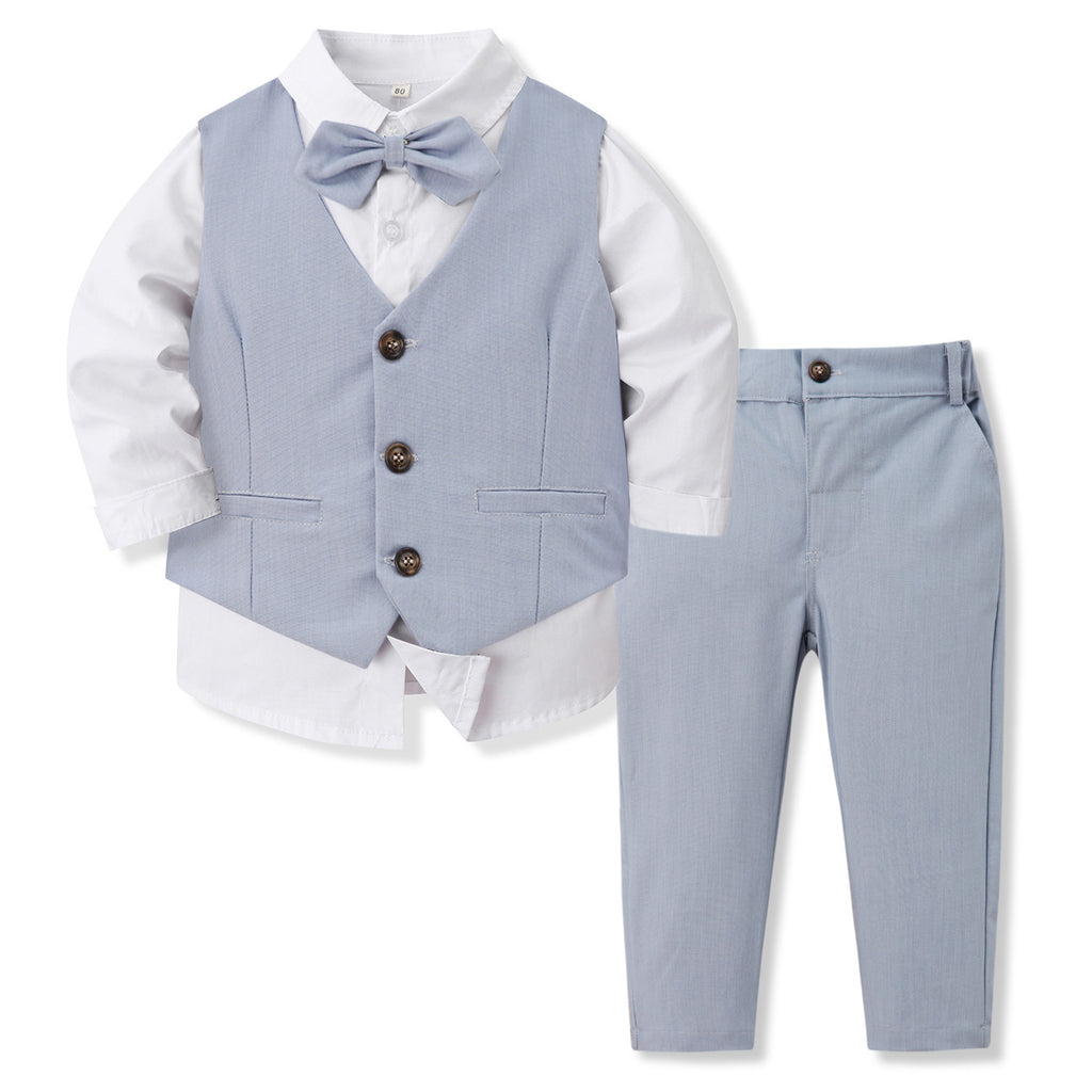 Costume pour enfants Bow Tie Vest Ensemble formel à trois pièces