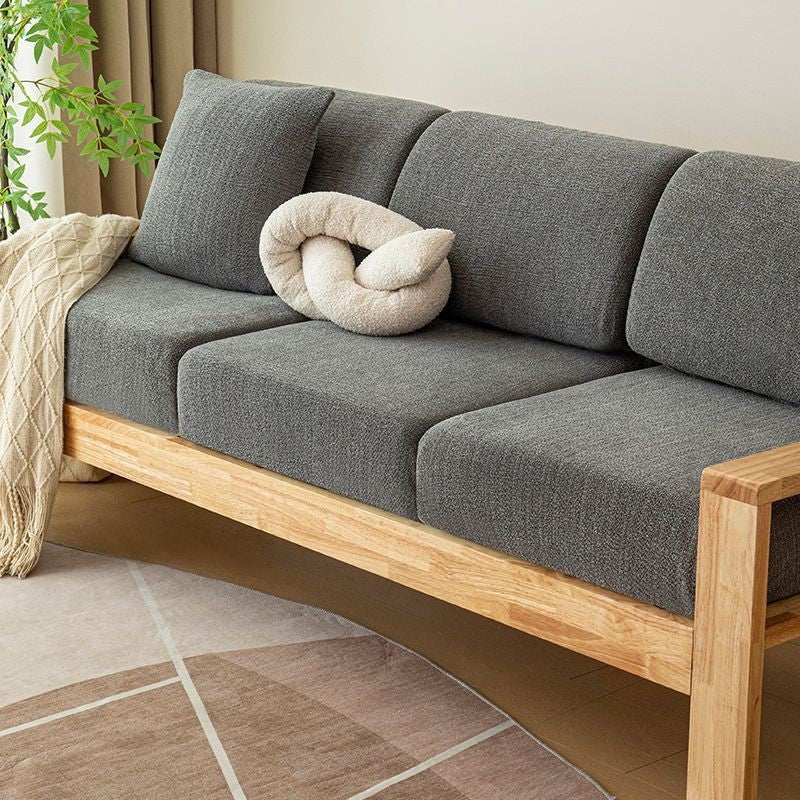 Couvercle de coussin antidérapant en bois massif tout-saison