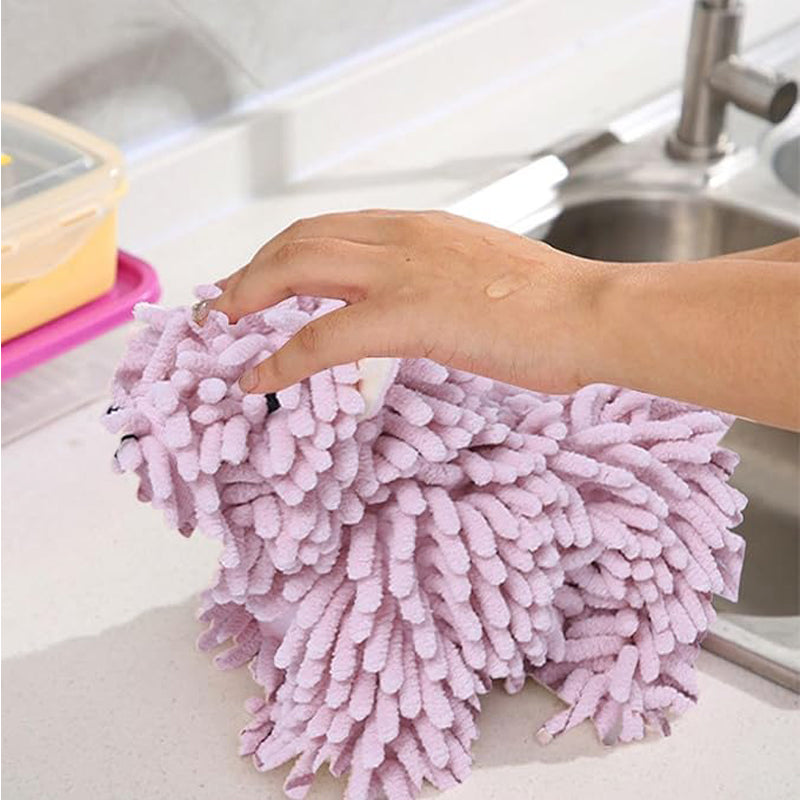 Serviette en forme de chiot mignon