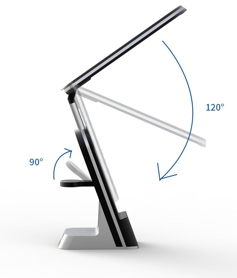 Chargeur sans fil multifonctionnel pour lampe de bureau créative