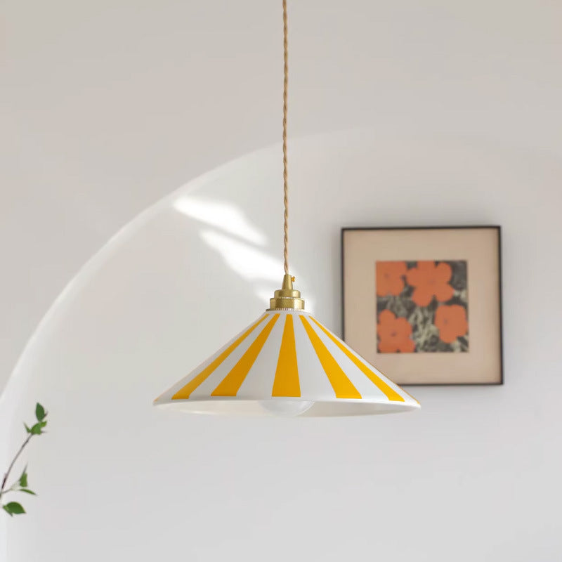 Lampe de pendentif en céramique créative minimaliste moderne