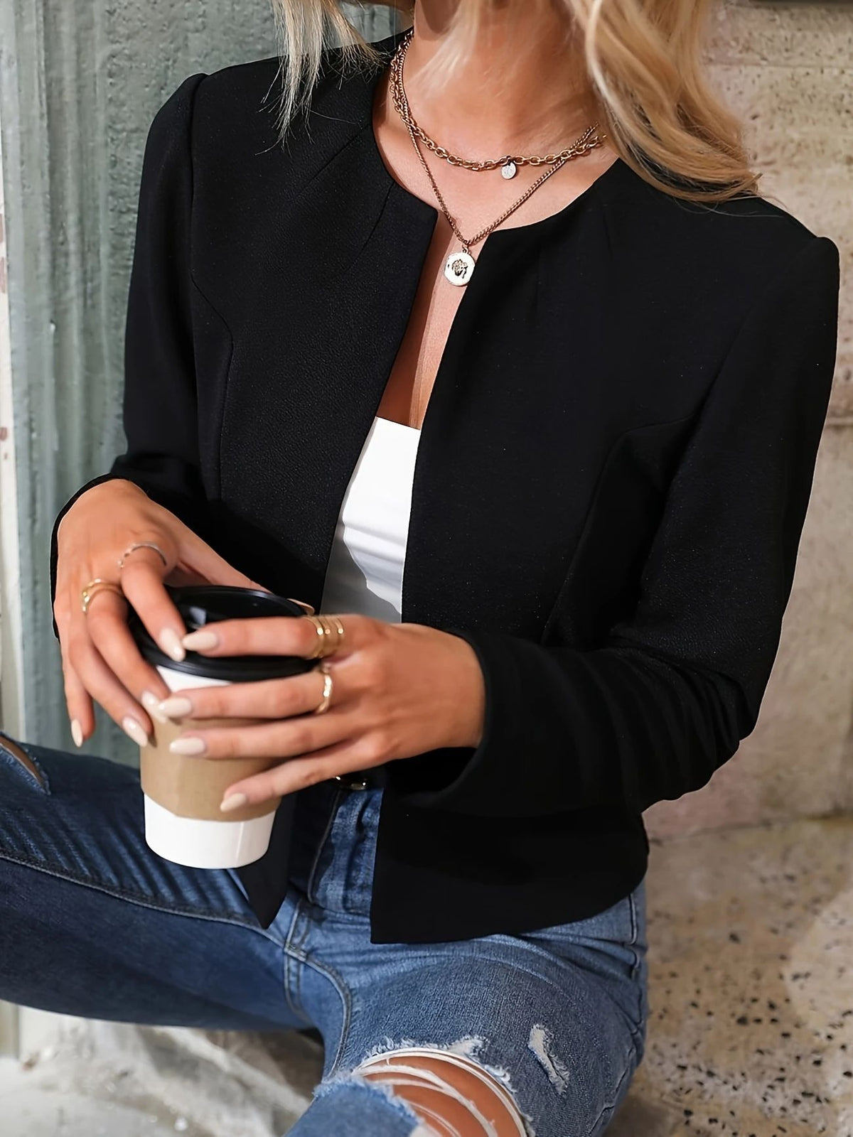 Versatile Women's Short Jacket