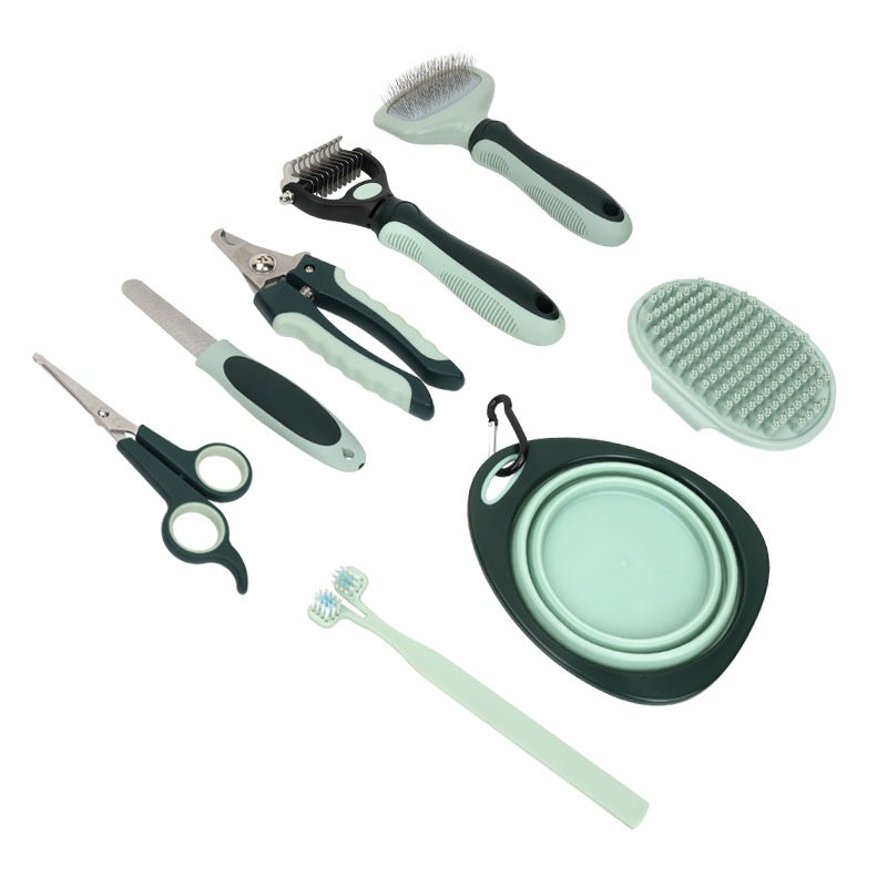 Pet Combo Suit Beauty Ciseaux Pinceau de bain pour peigne de peigne