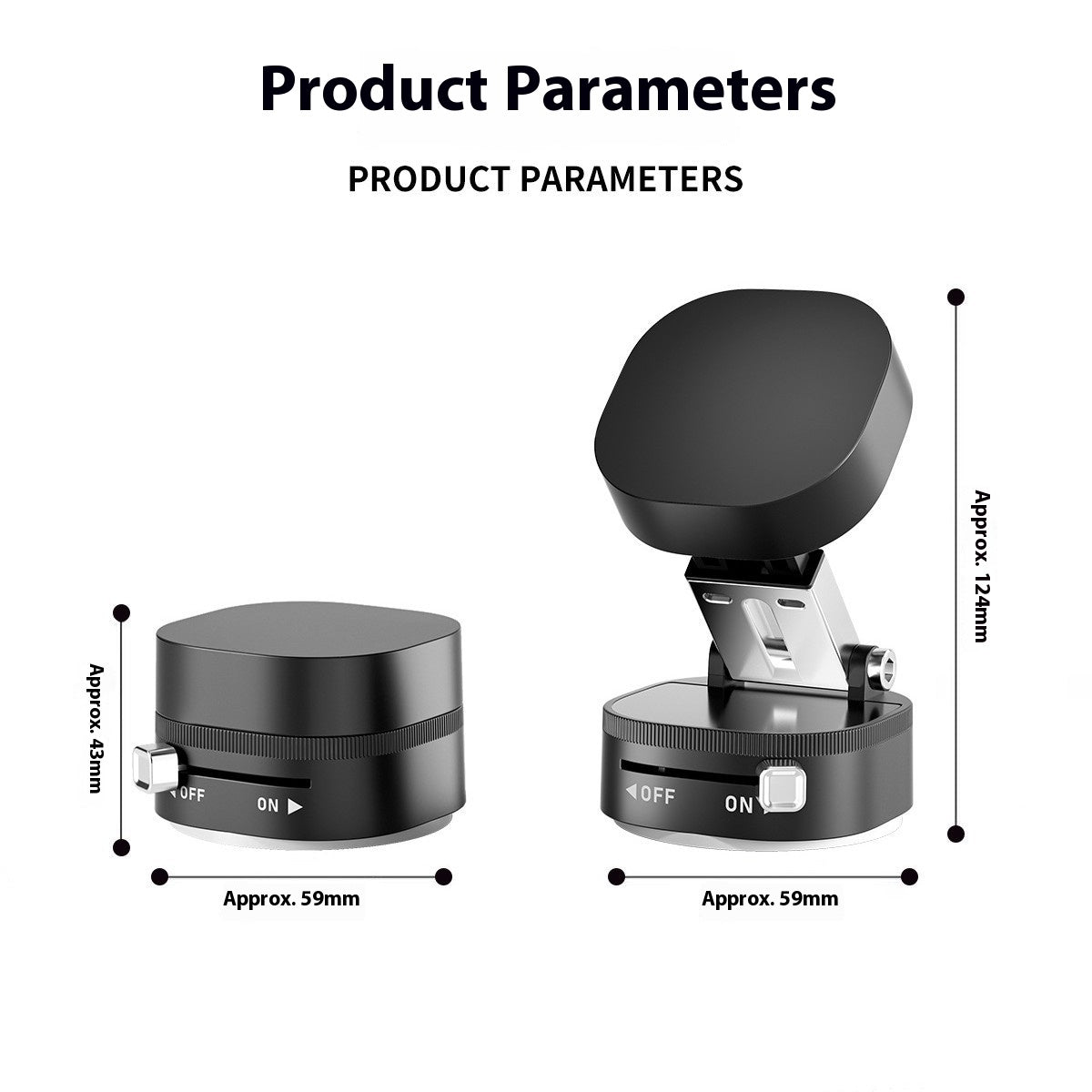 Multifunctional Foldable Magnetic Car Phone Mount