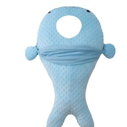Oreiller de jouet anti-étouffement pour bébé de baleine bleue géante