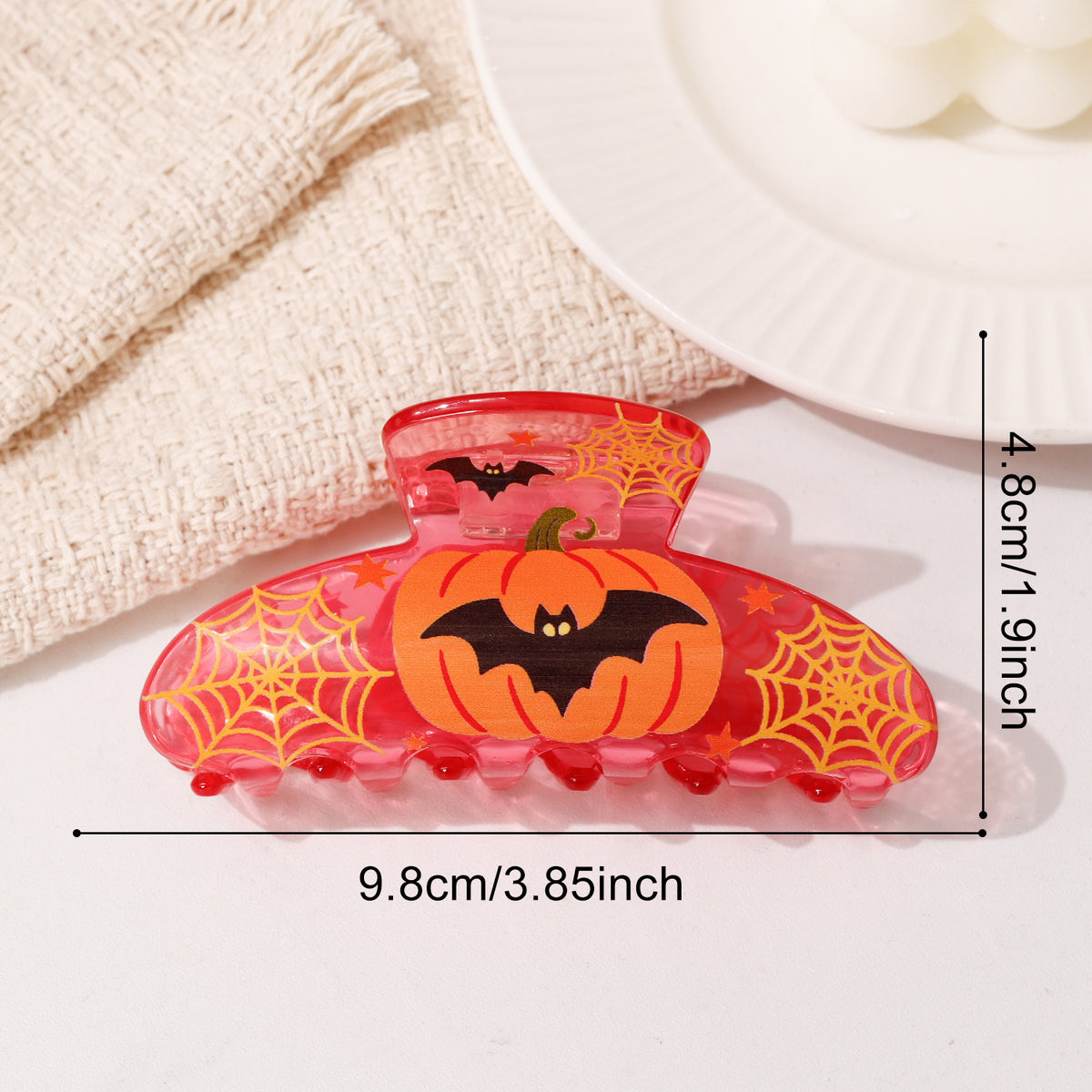 Nouveau style Halloween Transparent Shark Clip pour cheveux de femmes