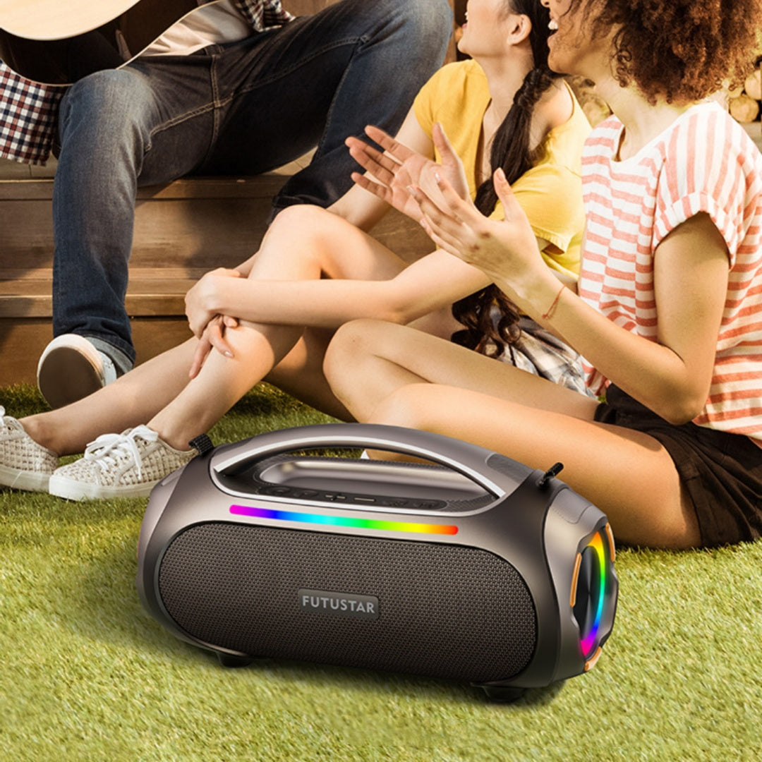 Camping Portable Imperméable 60W sans fil Bluetooth Extra Bass Colorful Light Audio