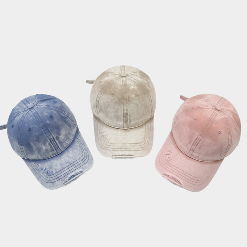 Vieille casquette de baseball en Denim